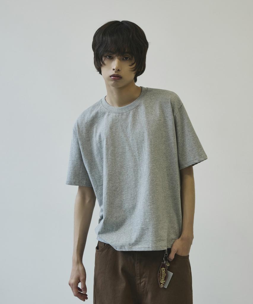 SIGNATURE Natural Crop Short Sleeve T-Shirt [Gray]