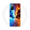 Case for Samsung Galaxy S20 FE Ice and Fire Wolf