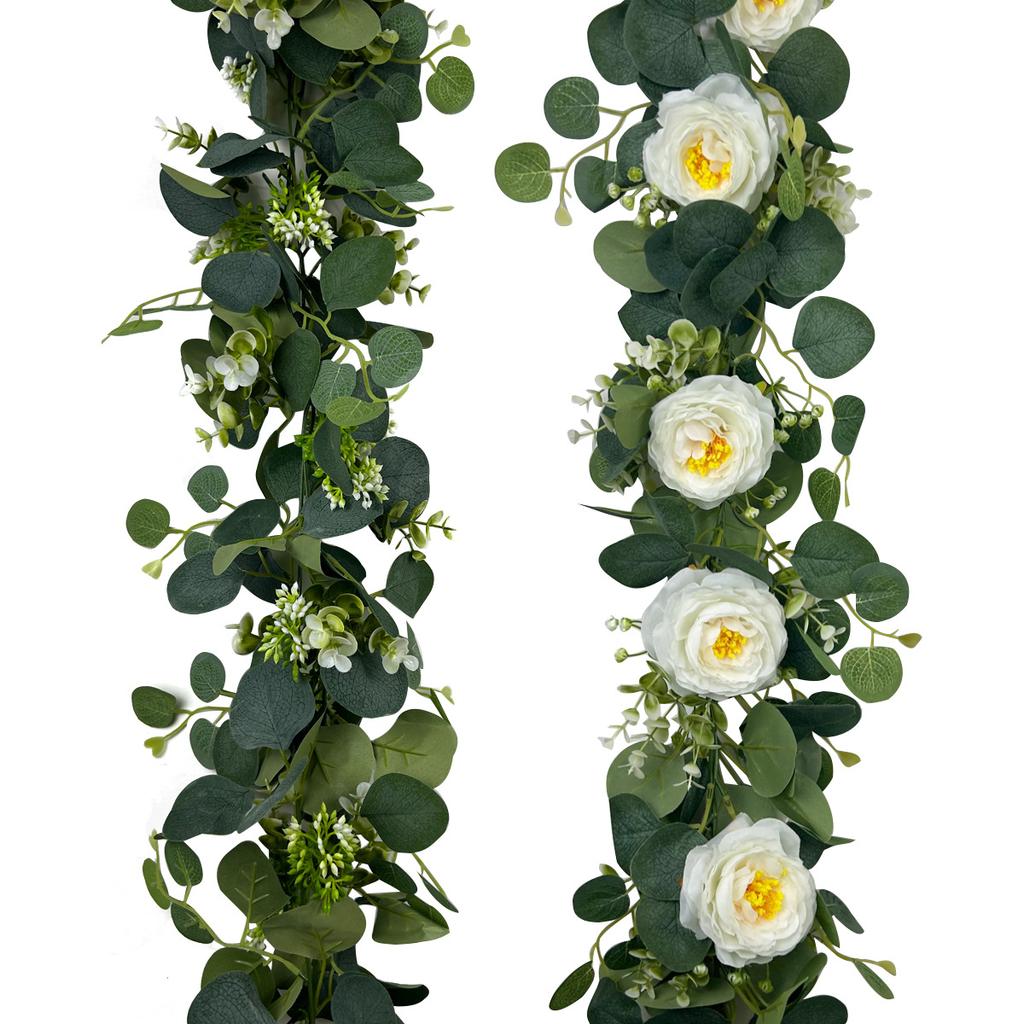 Simulation Vines Eucalyptus Simulation Flower Vines, Wedding Layout Artificial Green Plant Home Decoration