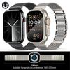 Магнитный ремешок-петля из нержавеющей стали для Apple Watch Ultra 2 49 мм 41 45 мм Миланский браслет для iWatch series 9 8 7 6 5 se 42 мм 44 мм
