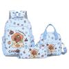 New Children's Backpack Cartoon Cute Elementary School Student Backpack Kapi Barra Capybara Backpack Three Piece Set