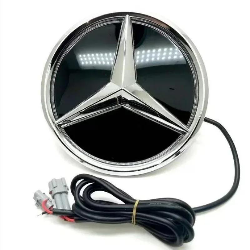 Car Front Grill Logo Light mirror face LED Badge Emblem Luminous Decorative Light For Mercedes Benz W213 E-Class accessories