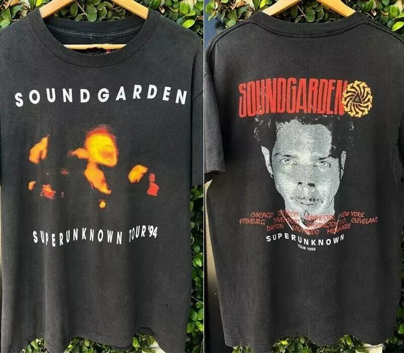 Soundgarden Superunknown Футболка унисекс Классическая Черная Сторона 2 S-5XL