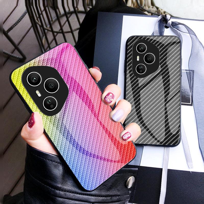 Для Honor 400 Pro 5G (Глобальный) Чехол Закаленное стекло Противоударный Чехол для телефона