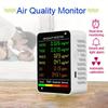 6-In-1 Multifunctional Air Quality Detector PM2.5 PM10 HCHO TVOC CO CO2 Formaldehyde Monitor LCD Display Home Air Quality Tester