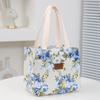 Portable Cute Kitten Printed Bento Bag Reusable Tote Ice Bag Travel Picnic Insulated Lunch Bag