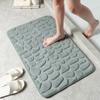 Bathroom Mats Home Cobblestone Embossed Door Carpets Bathtub Floor Non Slip Water Absorption Rugs Foam Pads Shower Room Doormats