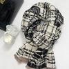 Autumn and Winter Imitation Cashmere Camellia Scarf Temperament Versatile Thickened Warm Outer Shawl Fashion Scarf