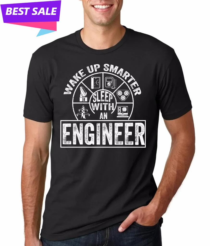 Wake Up Smarter Funny Engineer T-Shirt 100% Cotton O-Neck Short Sleeve Casual Mens T-shirt Size S-3XL