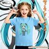Hatsune Miku Unique Y2K Retro Design T Shirt Loose Printed Short Sleeve Unisex Kids Sportswear Casual Top For Boys And Girls