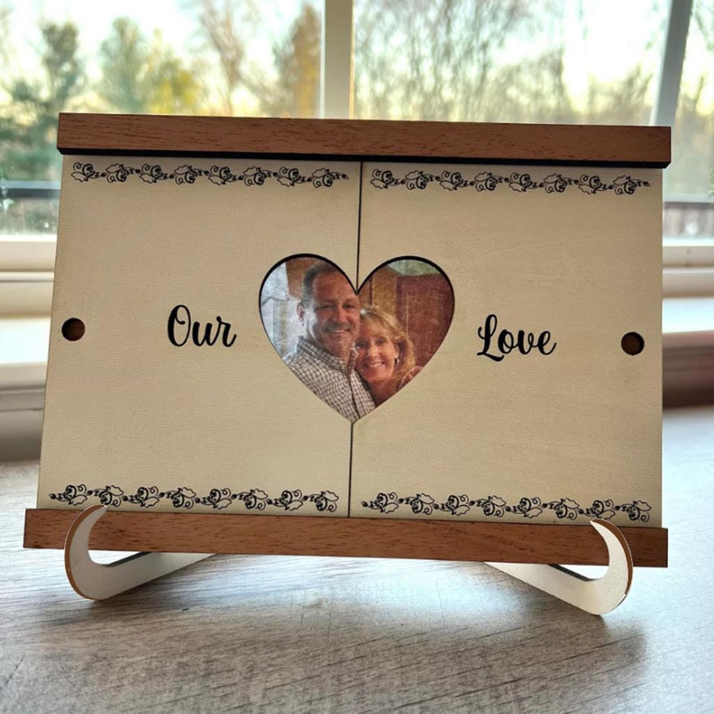 Wooden Photo Frame Mother's Day Creative Ornaments Bedside Photo Display Picture Frame Desktop Memorial Decoration Photo Frame