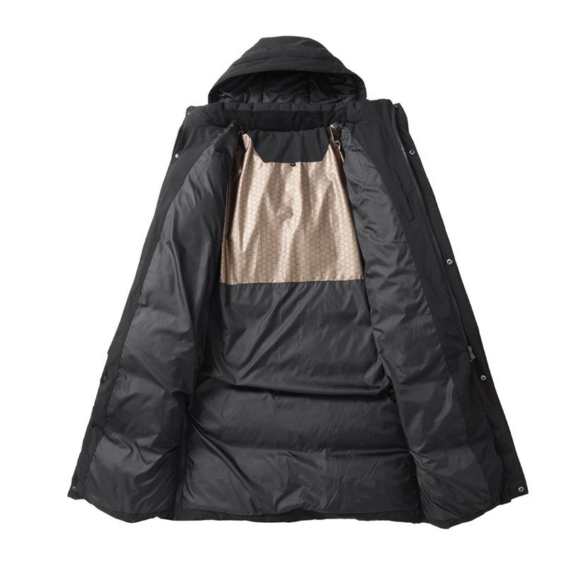 Китайская команда Зимняя пуховая куртка Унисекс Длинное пальто для экзамена по искусству и тренировок спортсменов