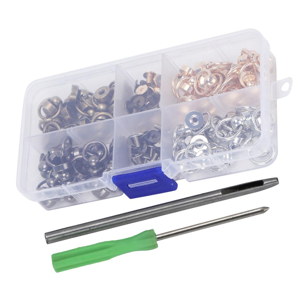 ORing Ball Post Rivet Set DIY Leather Craft Clothes Bags Phone Shell Accessories