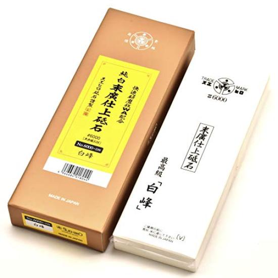 Suehiro Super Finish Regular Безосновный Точильный камень, #6000 [Простой в использовании размер], Водопоглощающий, Ширамине, 6000-DN,