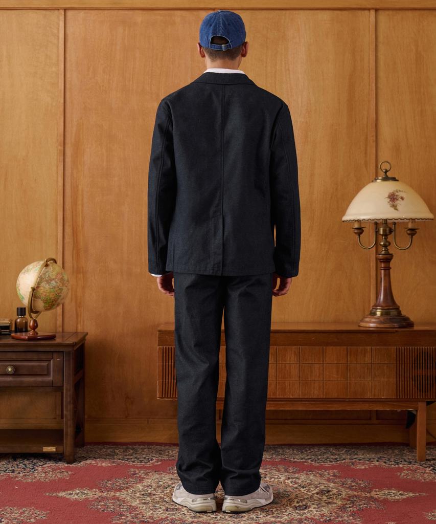 MUSINSA STANDARD Denim-Like Officer Pants [Deep Indigo]