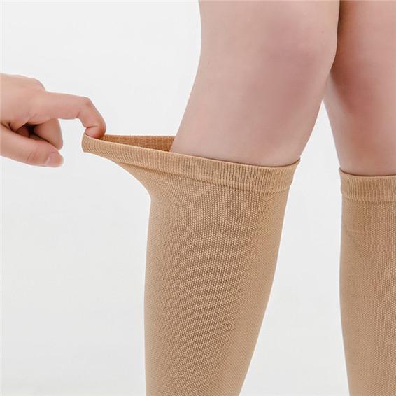 Компрессионные носки до колена с открытым носком, чулки для снятия усталости, поддерживающие ноги