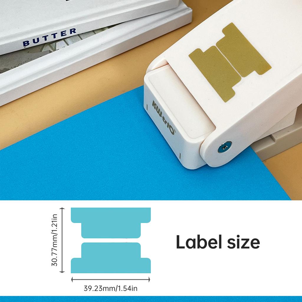 KW trio BQJ 04 Пробойник для листов BQJ 04 Разделитель для loose leaf Наклейка-индекс для DIY Пробойник для этикеток Машина для пробивки разделителей бумаги Скрапбукинг