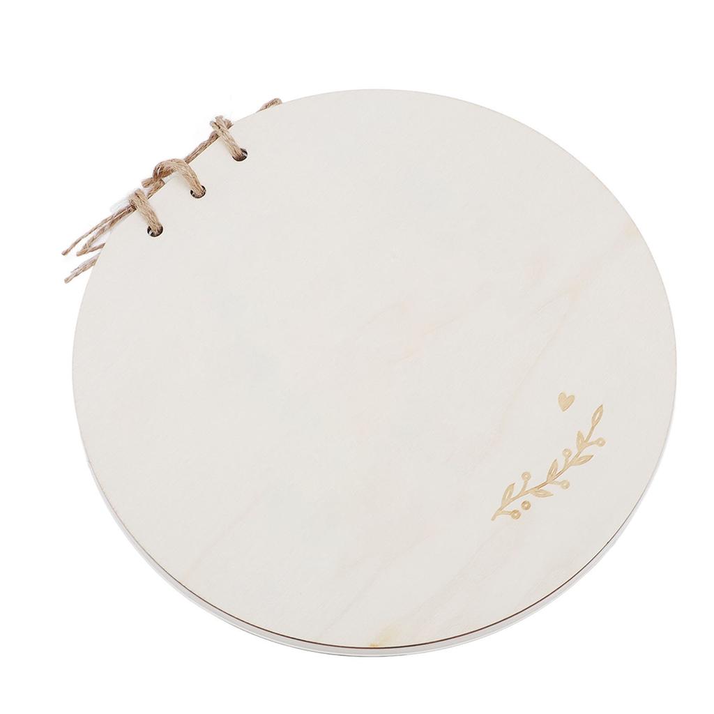 Baby Shower Guest Book Synthetic Wood and Paper Baby Shower Sign In Guest Book for Parties