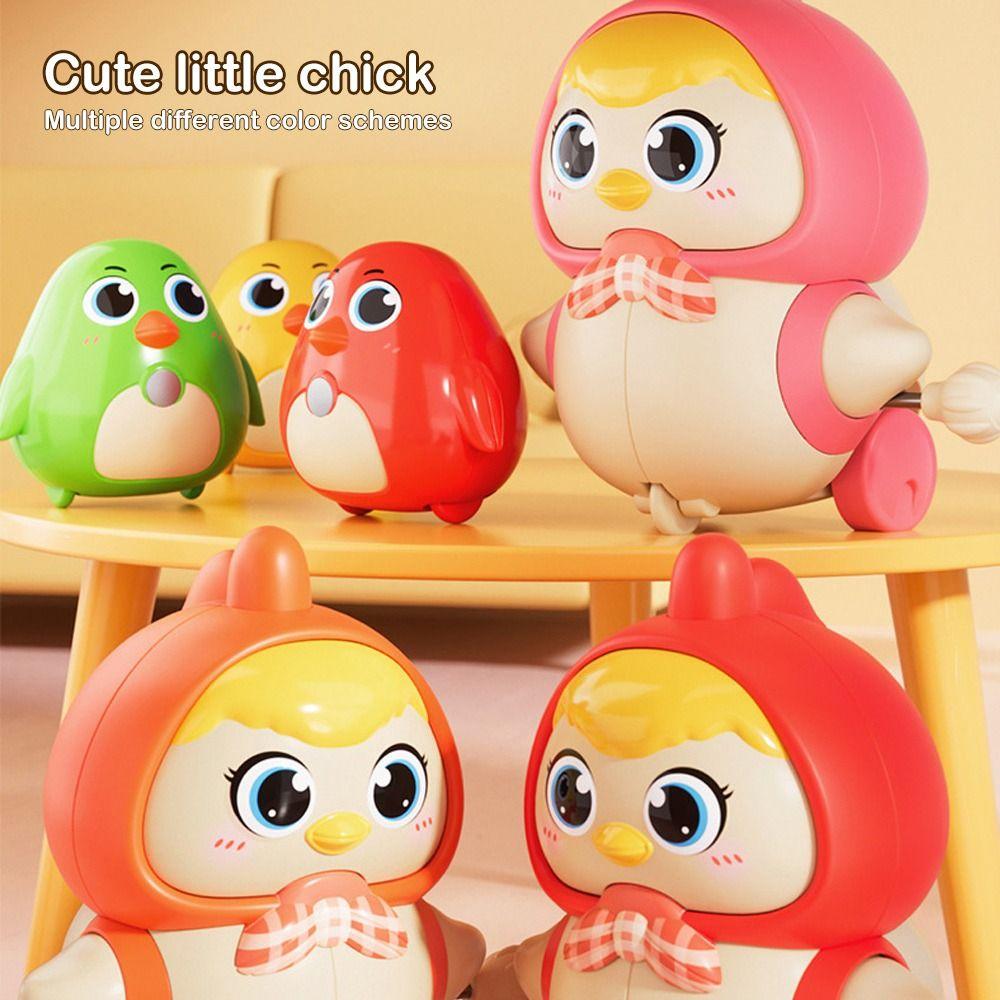 4pcs Set Sensory Exercise Walk Chicken Toys Intelligent Wind-up Toy for Baby Walking