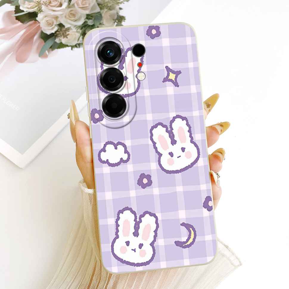 For Tecno Camon 50 4G CN5 6.78" Case Lovely Rabbit Cat Silicone Back Cover For Tecno Camon50 CAMON 50 Phone Cases Shockproof