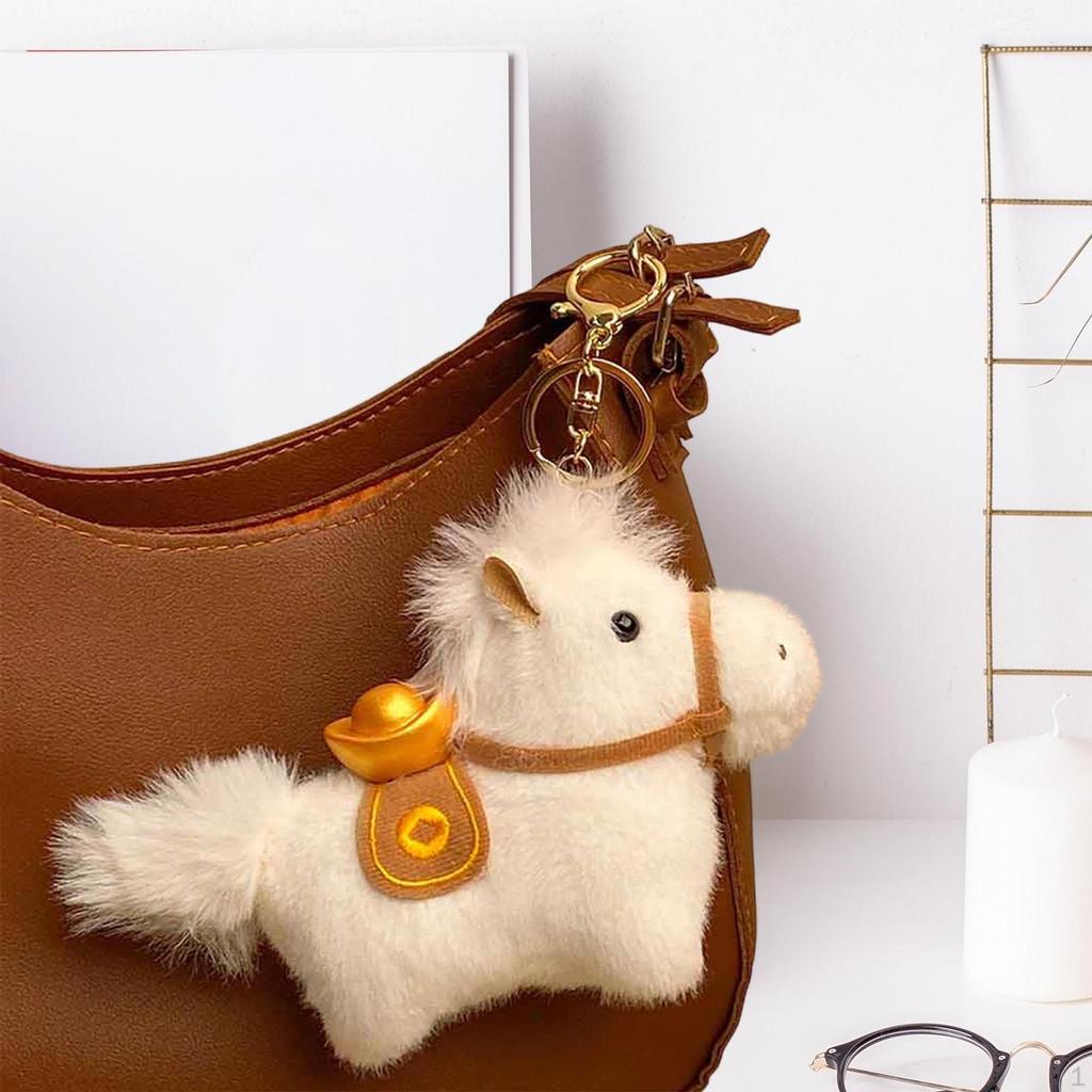 Подвеска-брелок в виде лошадки, кукла, игрушка, сувенир для вечеринки, подарок, благословение, сувенир, подвеска для ключей, мягкая игрушка на день рождения