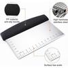Machine scraping kitchen, dough scraper, bench scraper for bread, can be used for cooking and cooking, multi -purpose kitchen appliances, small, black