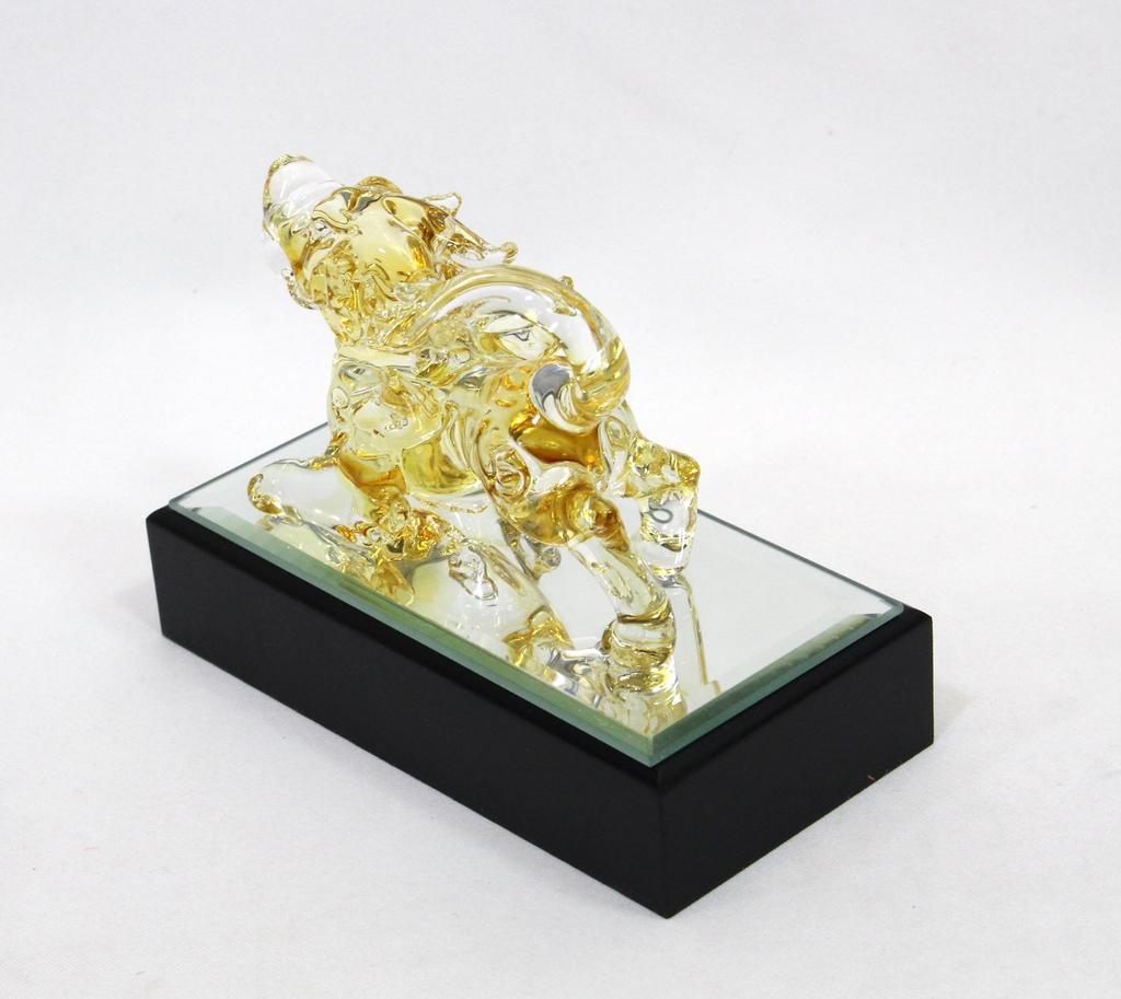 Cute Handmade Glass Work "Yaz" Amber