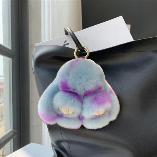 Плюшевый кролик, супер милый кролик, мягкая подвеска из искусственного меха, кукла, плюшевая игрушка