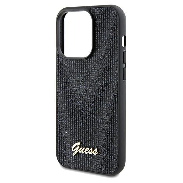 Etui Guess Disco Metal Script Na Iphone 13 Pro / 13 - Czarne