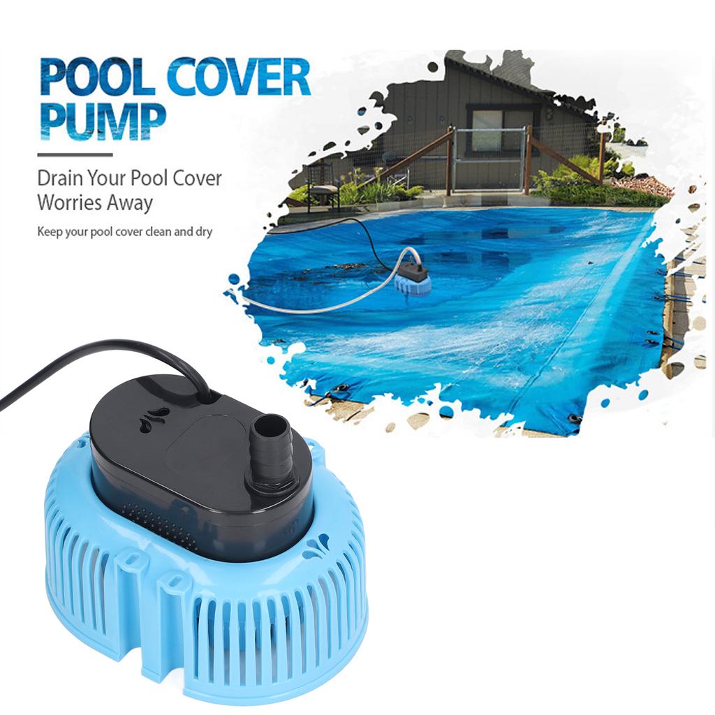 Pool Cover Pump 75W 850GPH Flow 10.5ft Lift Dry Burning Protection Submersible Pool Cover Drain Pump with 5m Water Hose 220V 50Hz