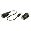 Комплект удлинителя USB 2.0 - LINDY - 50 м - 1 порт - Совместим с Cat.5/6/7 - Цвет Черный