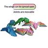 3D Printed Movable Parrot Model Flexible Joints Realistic Bird Statue for Study Desk Decor Children Educational Toy Gift