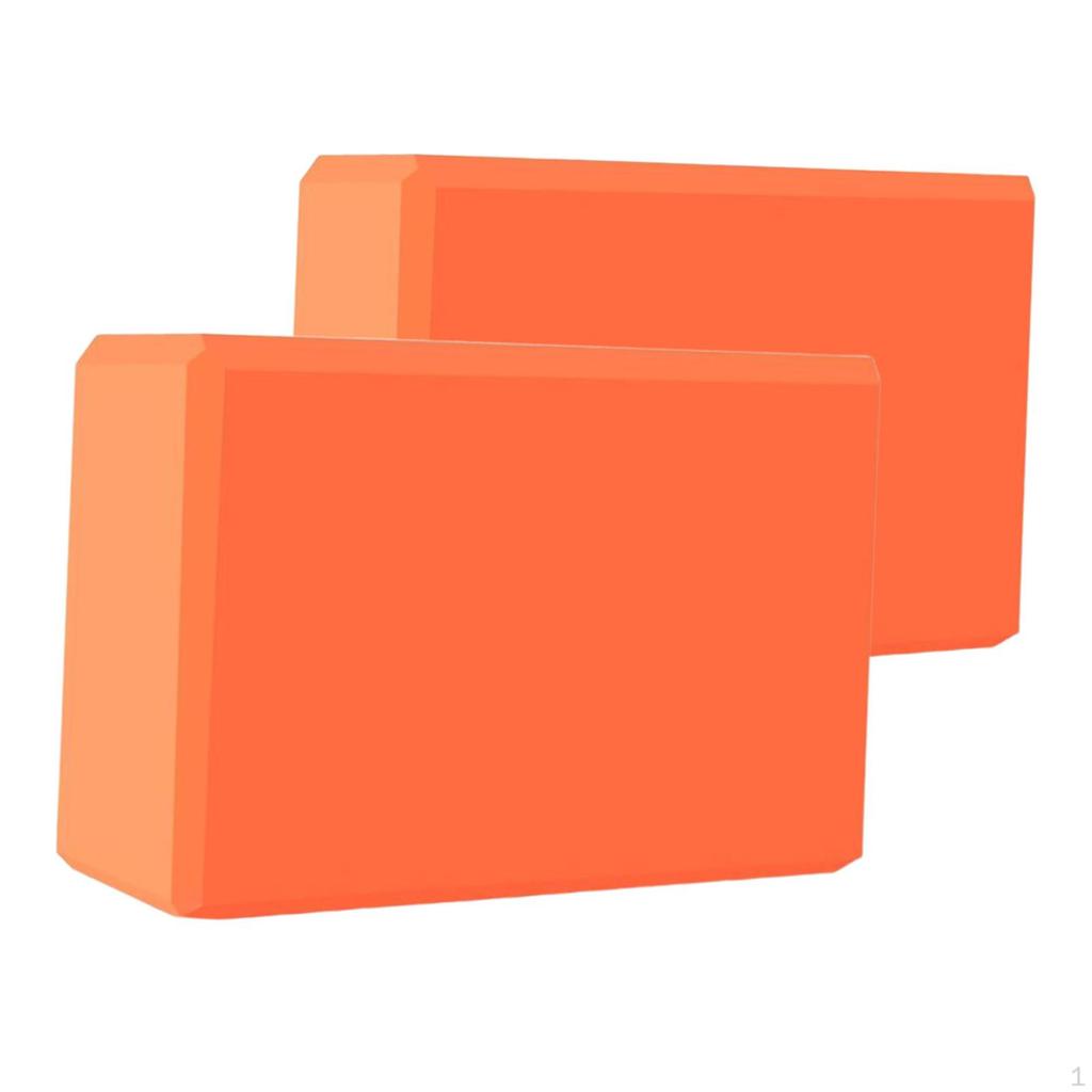 2 Pieces Yoga Blocks EVA Foam Anti Slip Soft Exercise Accessories for Gym Stretching