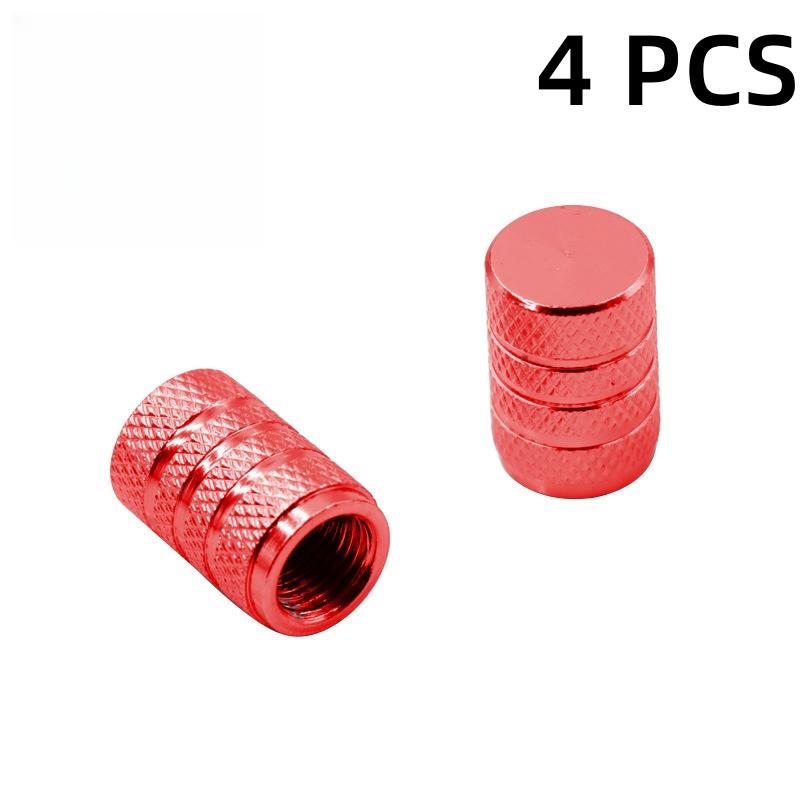 4 шт. колпачка для вентиля автомобильной шины, колпачок для вентиля шины с насечкой, алюминиевый шток колеса шины, колпачок для воздушного клапана автомобиля, универсальные аксессуары