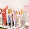 Portable Acrylic Book Stand Transparent Free Combination Bookshelf U-Shaped Book Folder Desk Storage Rack Home Office