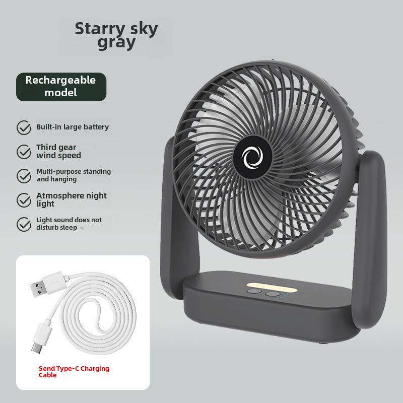 Compact USB Desktop Fan: Portable, High-Power Circulation for Home and Office