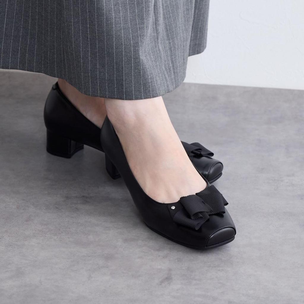Himiko Volume Ribbon Pumps/643304 Black 230