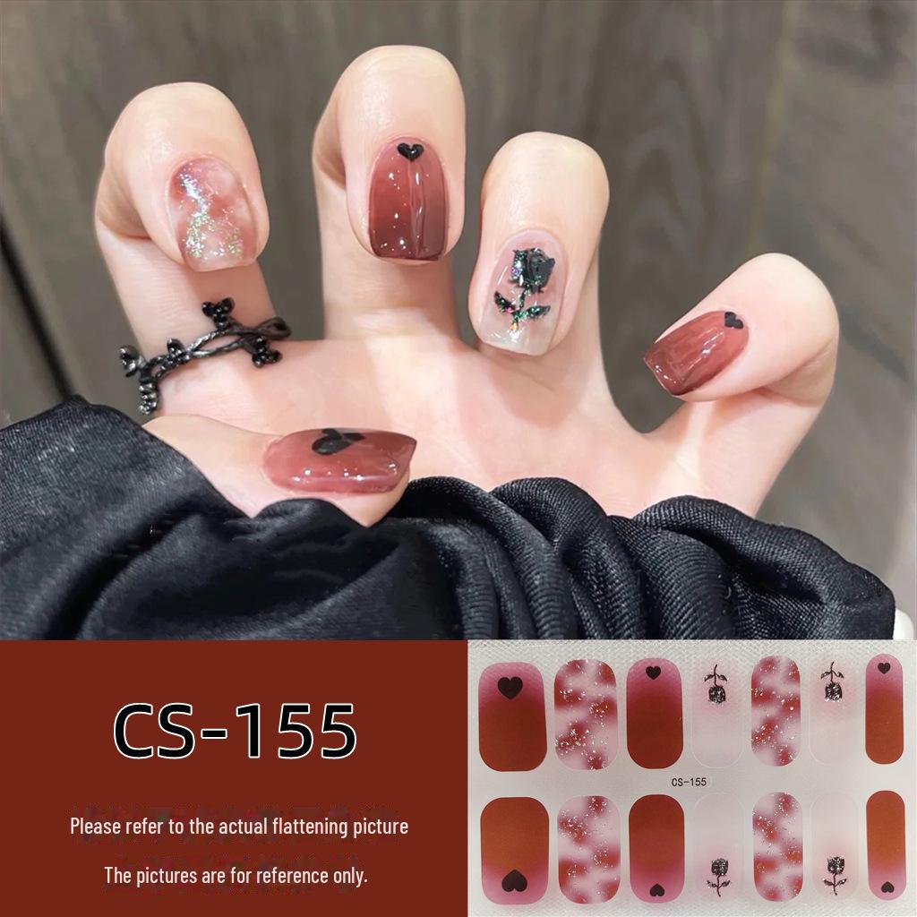 Водостойкие долговечные 3D-гелевые наклейки для ногтей без запекания — съемные и носимые дизайны для всех ногтей для женщин