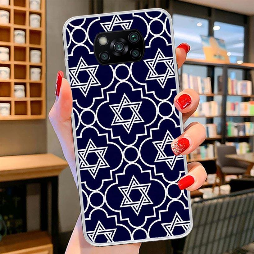 David Jewish Star Symbol Cover Phone Case For Xiaomi Poco F7 Ultra X7 X6 X5 Pro M7 Redmi 15C 15 13C 13 12C 12 10C 10 9A 9C 9T 9