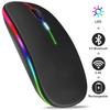 Bluetooth Wireless Mouse with USB Rechargeable RGB Mouse for Computer Laptop PC Gaming Mouse Gamer 2.4GHz