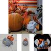 Delightful Handicraft Halloween Pumpkin Resin Ornaments With Bulbasaur For Cozy Spaces