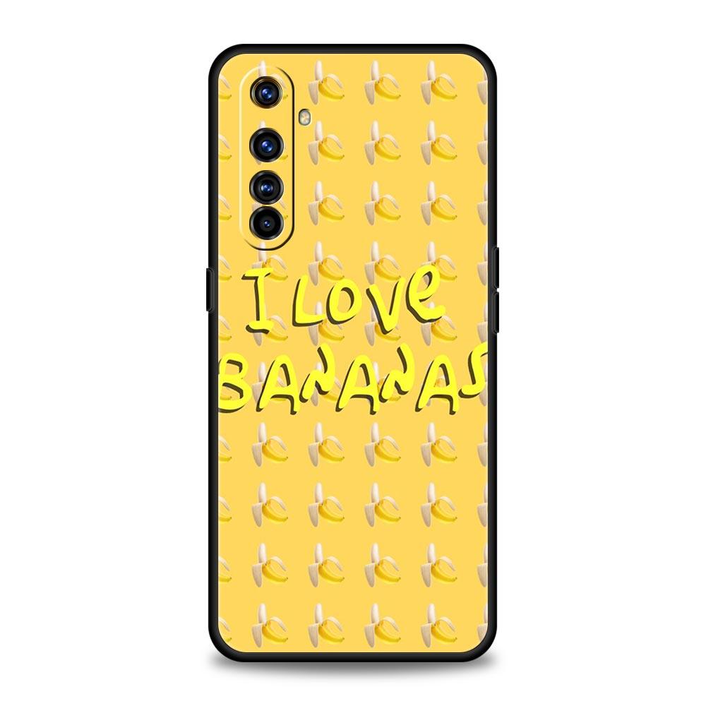Funny Bite Apple Banana Soft TPU For Realme 13 12 11 10 9 Pro Plus GT3 GT2 C21 C25 C35 C53 C55 C67 Pro 5G Phone Case Cover Capas