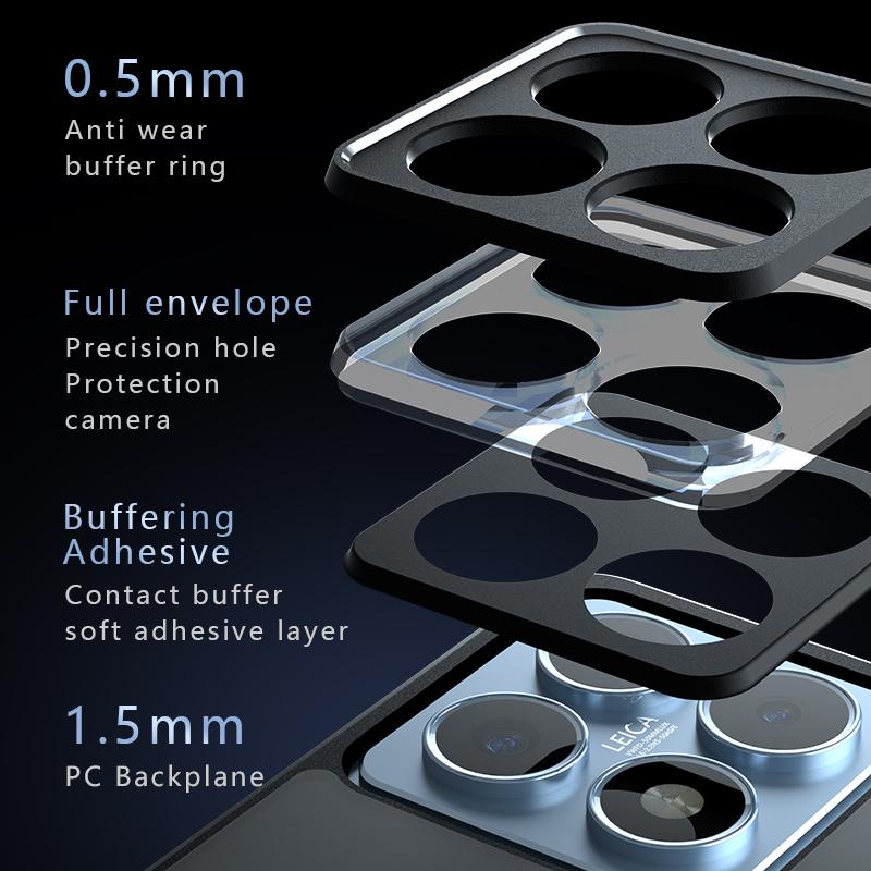 For Xiaomi 14T Case Cover Mi 14T Capas New Shockproof Armor Phone Bumper Back Matte Frosted Transparent For Fundas Xiaomi 14T