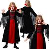 Kids Halloween Costume Dress Girls Vampire Theme Cosplay Outfit Stage Performance