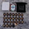 Набор рун для гаданий на алтаре, 25 шт., деревянные руны, с инструкцией и мешочком для хранения, Руны Алтаря для начинающих, Настольная игра