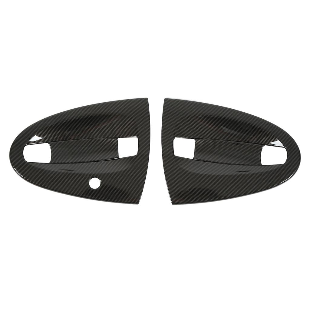 4pcs Carbon Fiber Style Car Exterior Door Handle Bowl Cover Trim Replacement for Smart Fortwo W451