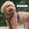 Hakusan Zero a comfortable dog harness with adjustable easy on and breathable and a handle and available in XS size and Harness, lightweight, size,