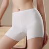 Ice Silk Seamless Safety Pants High Waisted Women Do Not Roll Up The Belly Lift Butt Anti-slip Underwear