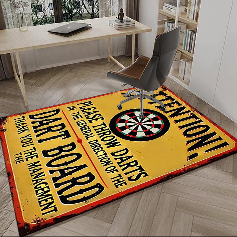 Throw darts Printed Carpet, Kitchen Rugs, Yoga Mat, Non-Slip Mats, Rug for Bathroom, Living Room bedroom, Camping Rugs Christmas Gift