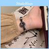 Highend Beaded Black Bracelet Exquisite Chinese Style Resin Stone